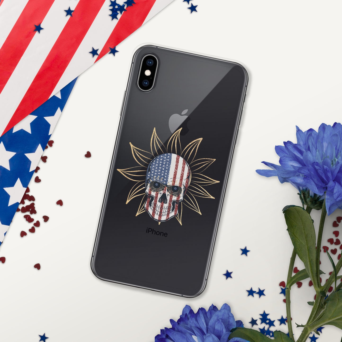 Skull Clear Case for iPhone®