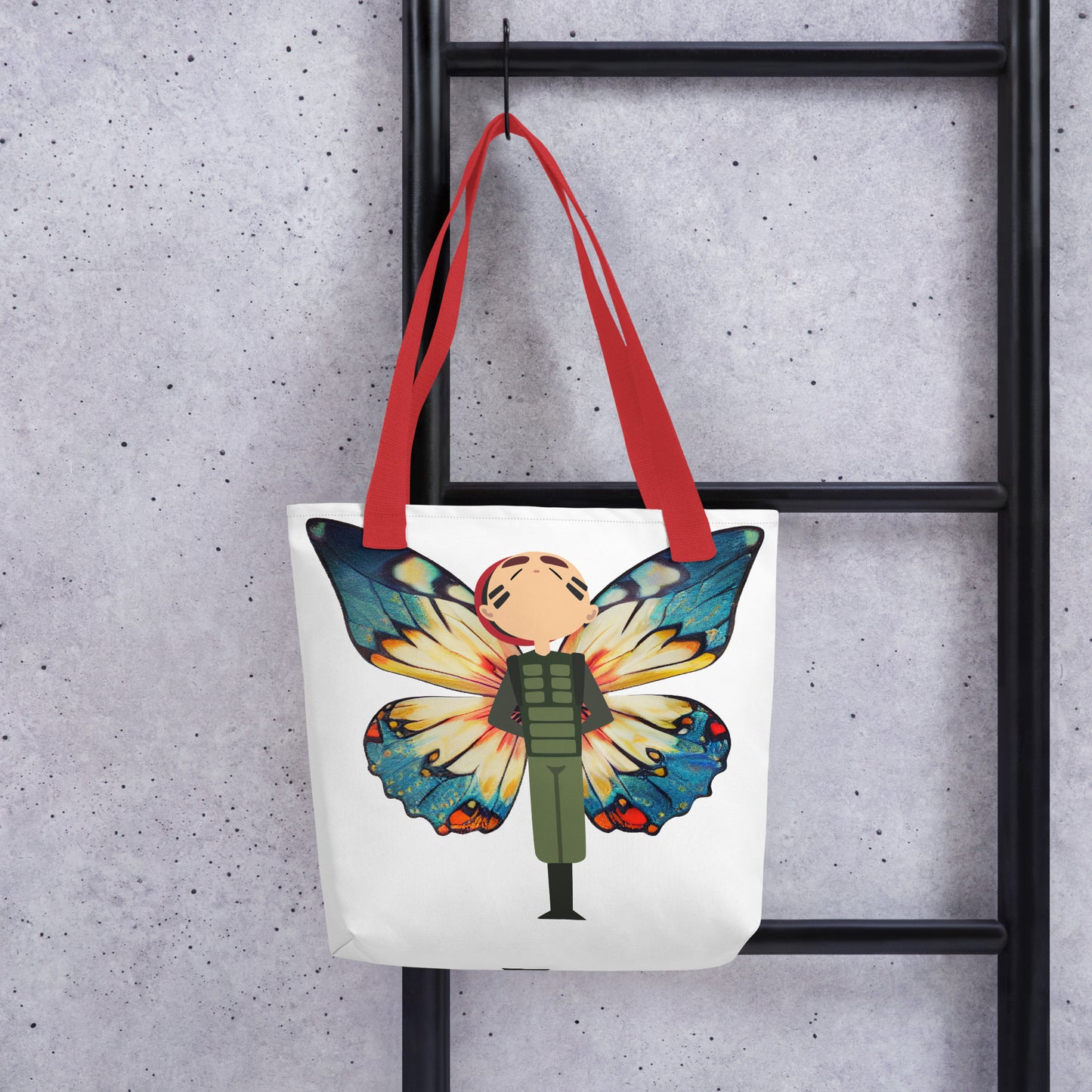 Butterfly Soldier Tote bag