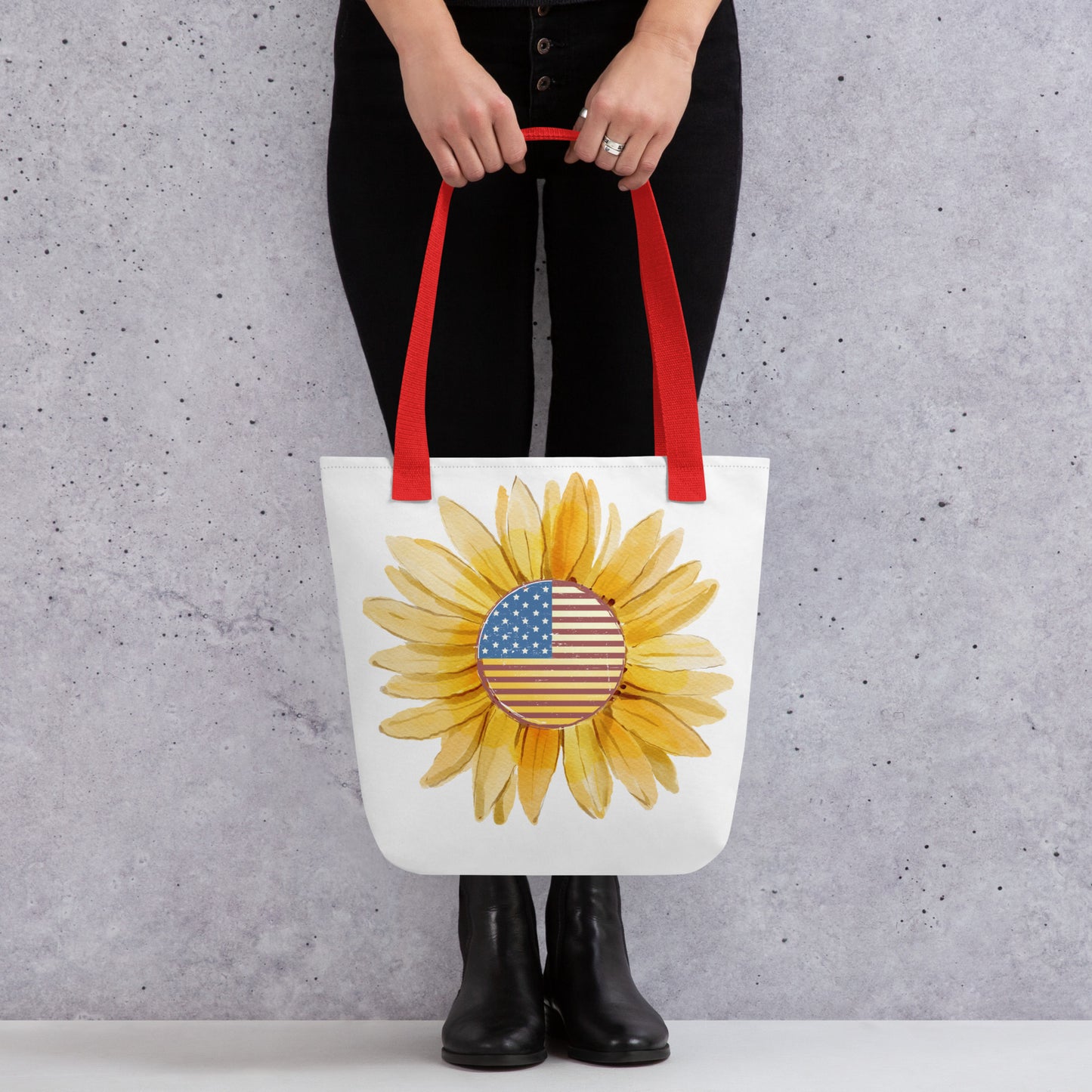 Sunflower Flag Tote bag