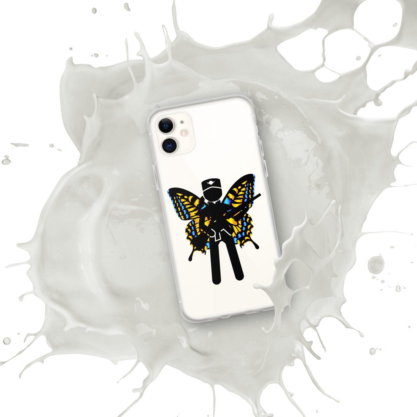 Soldier With Wings and Gun Clear Case for iPhone®