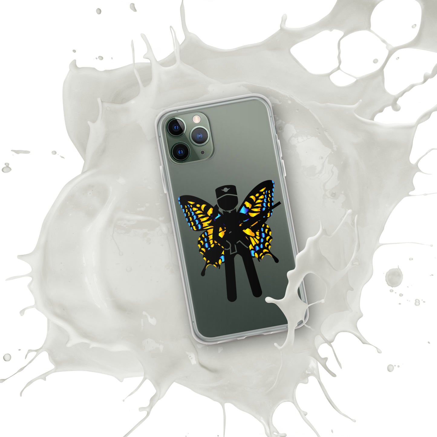 Soldier With Wings and Gun Clear Case for iPhone®