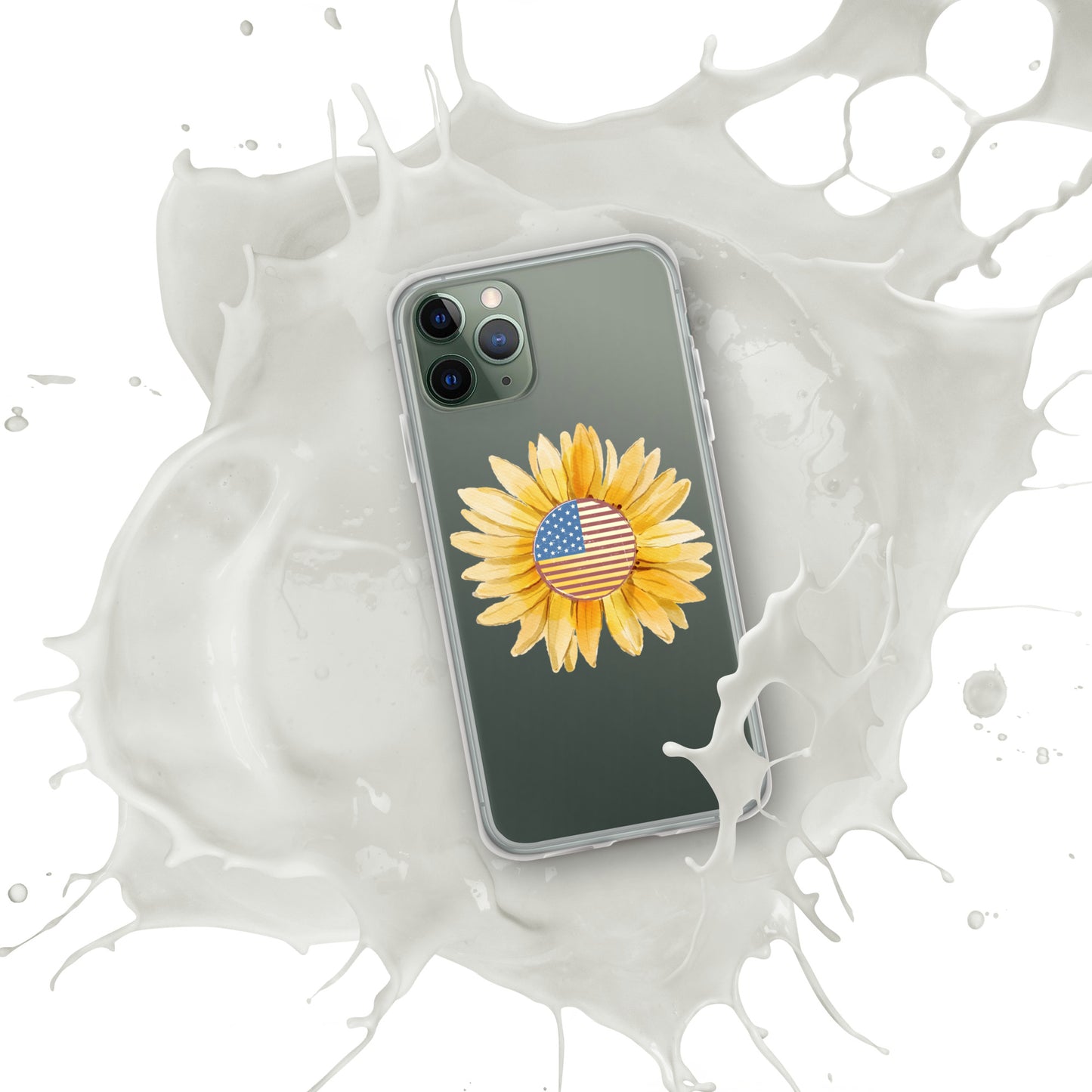 Yellow Flower Flag Clear Case for iPhone®