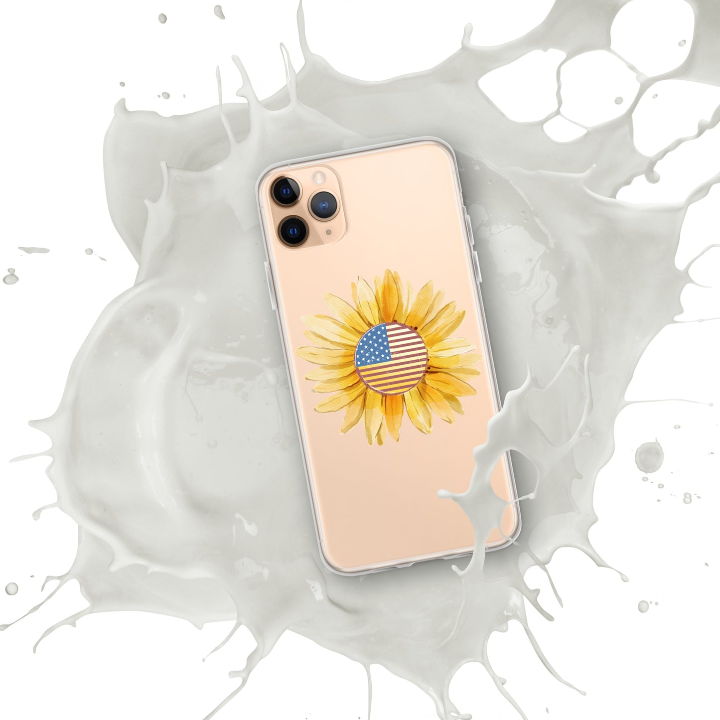 Yellow Flower Flag Clear Case for iPhone®