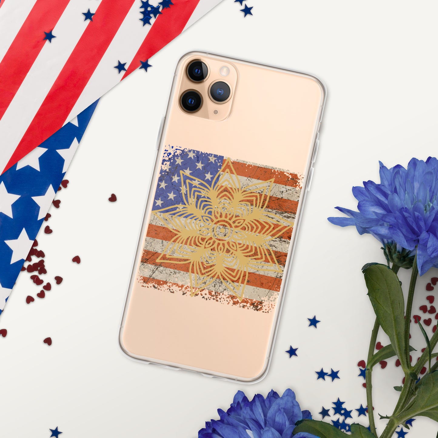 Flag MandalaClear Case for iPhone®