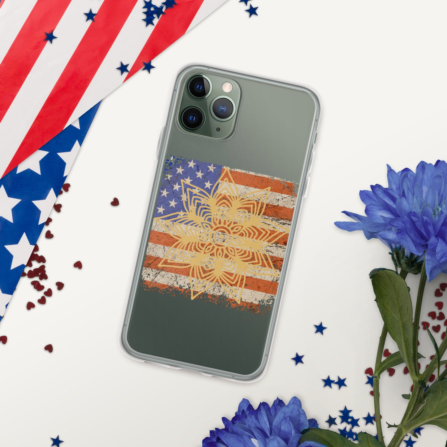 Flag MandalaClear Case for iPhone®