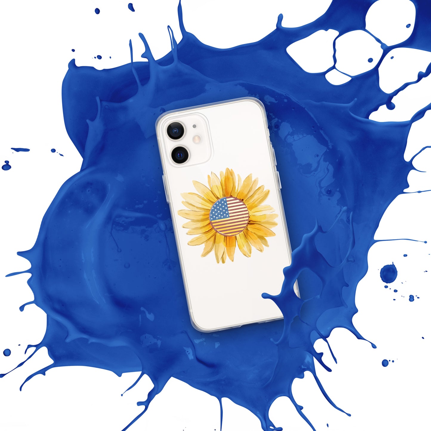 Yellow Flower Flag Clear Case for iPhone®