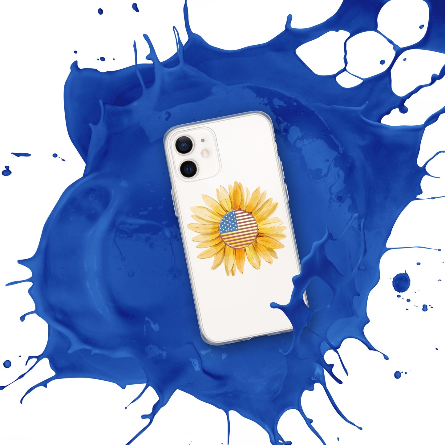 Yellow Flower Flag Clear Case for iPhone®