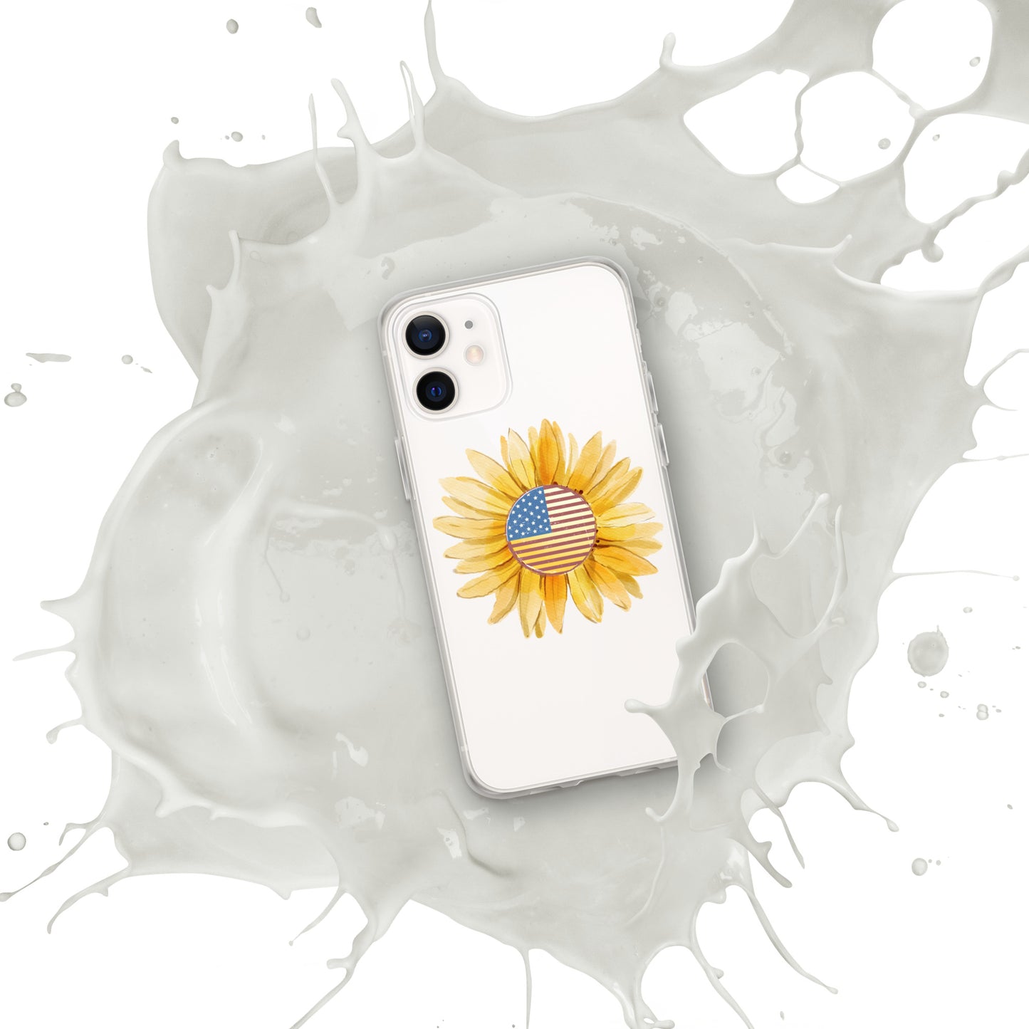 Yellow Flower Flag Clear Case for iPhone®