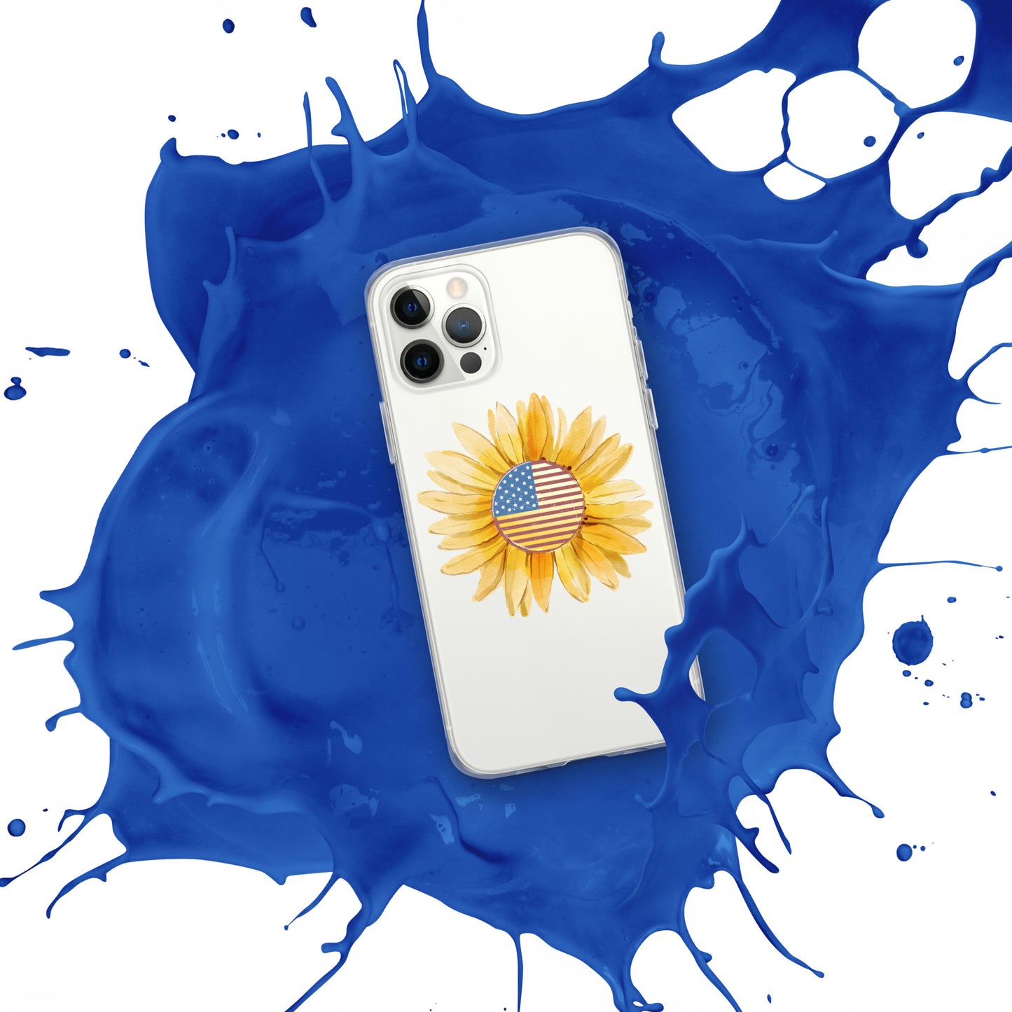 Yellow Flower Flag Clear Case for iPhone®