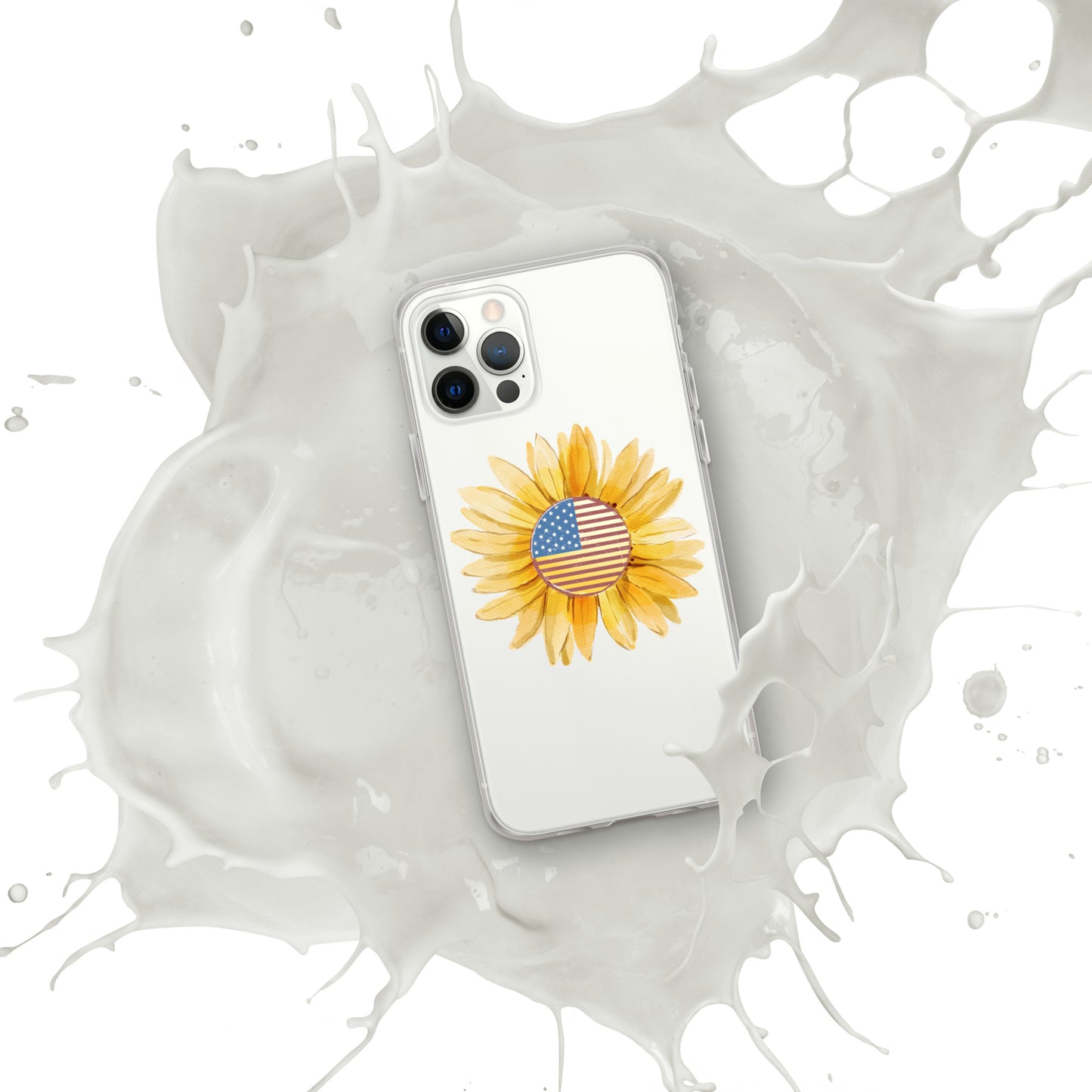 Yellow Flower Flag Clear Case for iPhone®