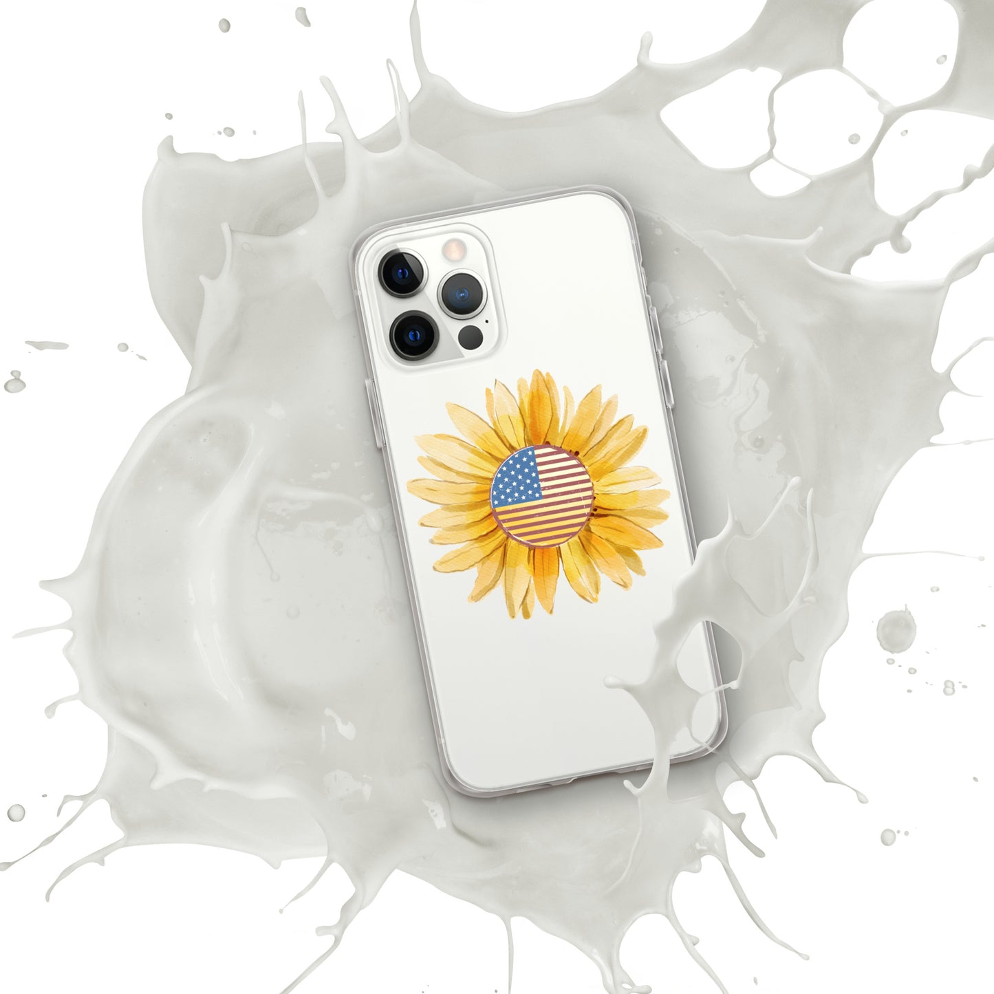 Yellow Flower Flag Clear Case for iPhone®