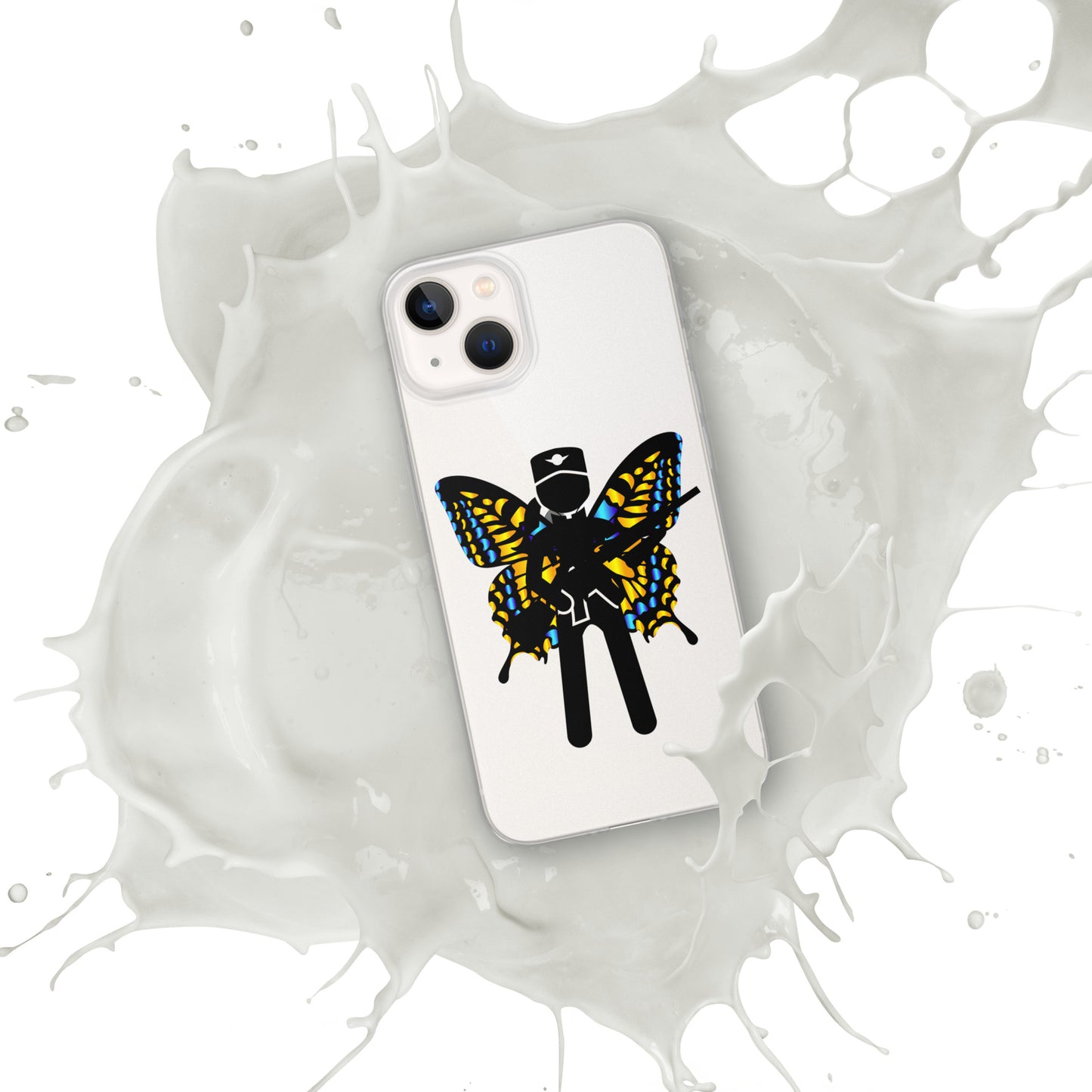 Soldier With Wings and Gun Clear Case for iPhone®