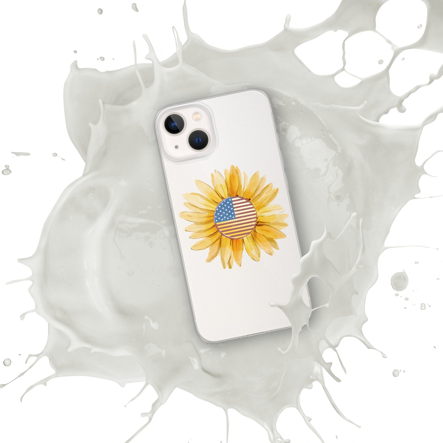 Yellow Flower Flag Clear Case for iPhone®