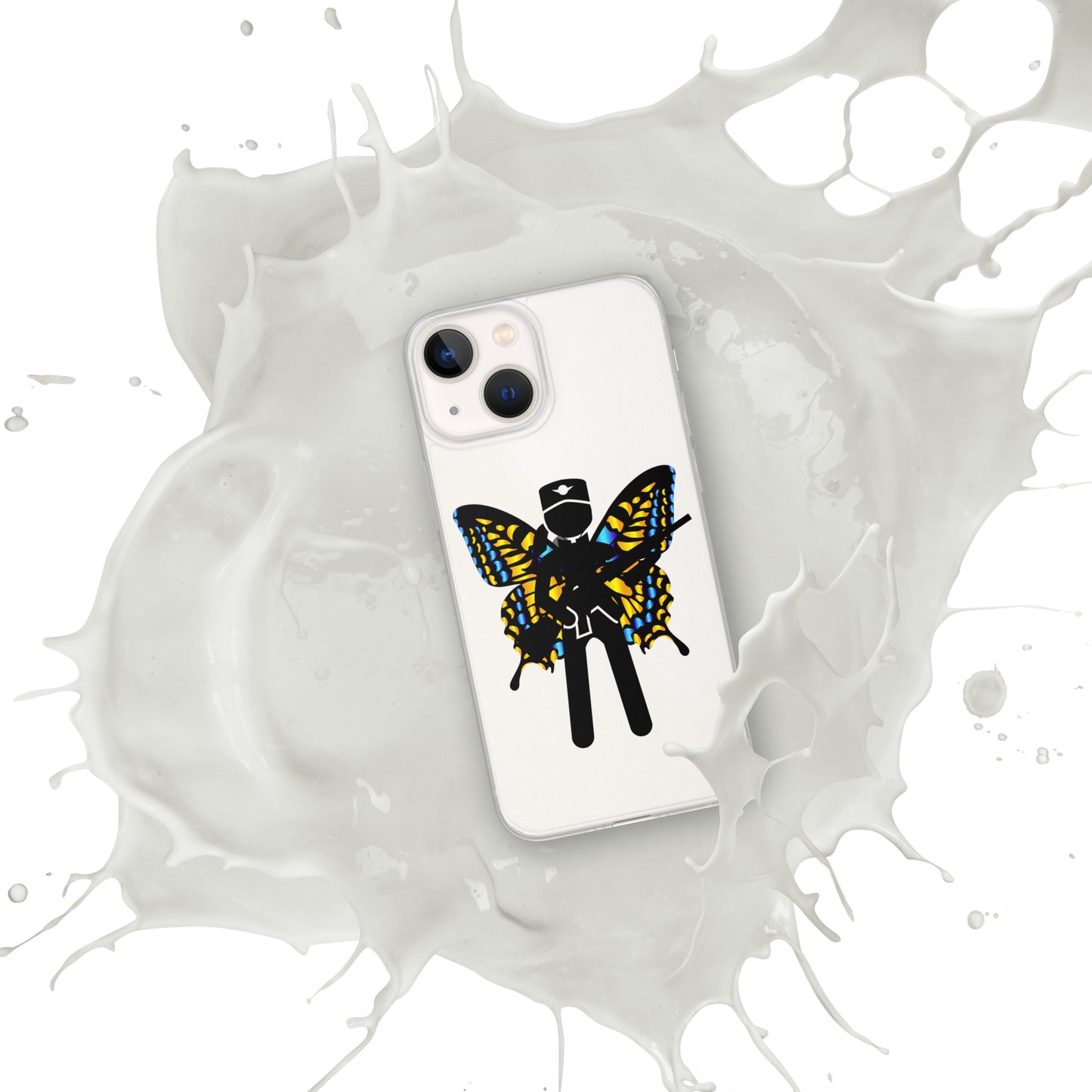 Soldier With Wings and Gun Clear Case for iPhone®