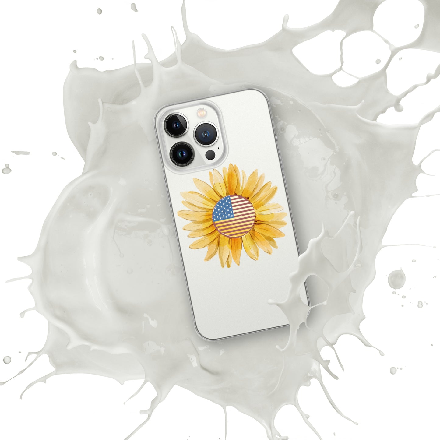 Yellow Flower Flag Clear Case for iPhone®