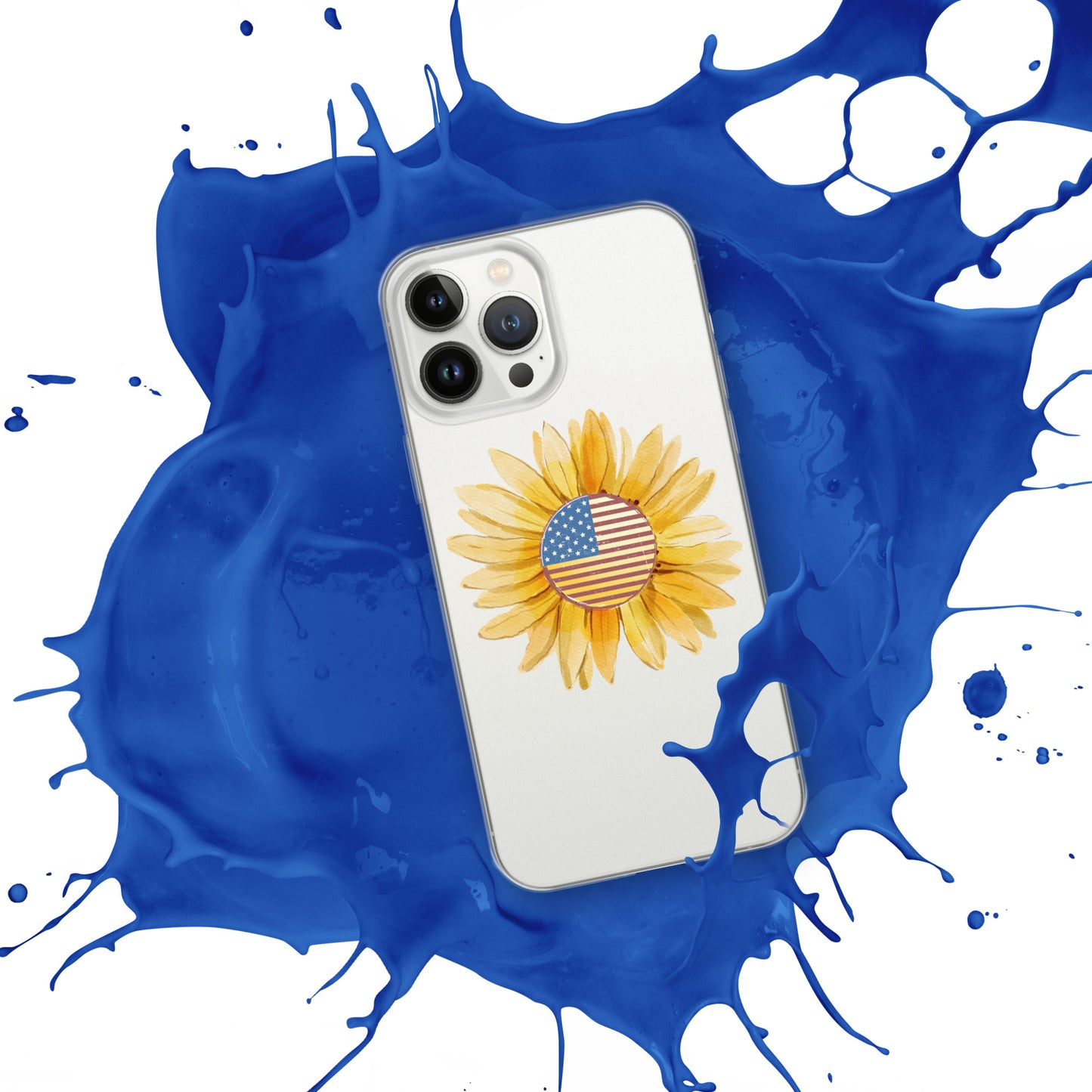 Yellow Flower Flag Clear Case for iPhone®