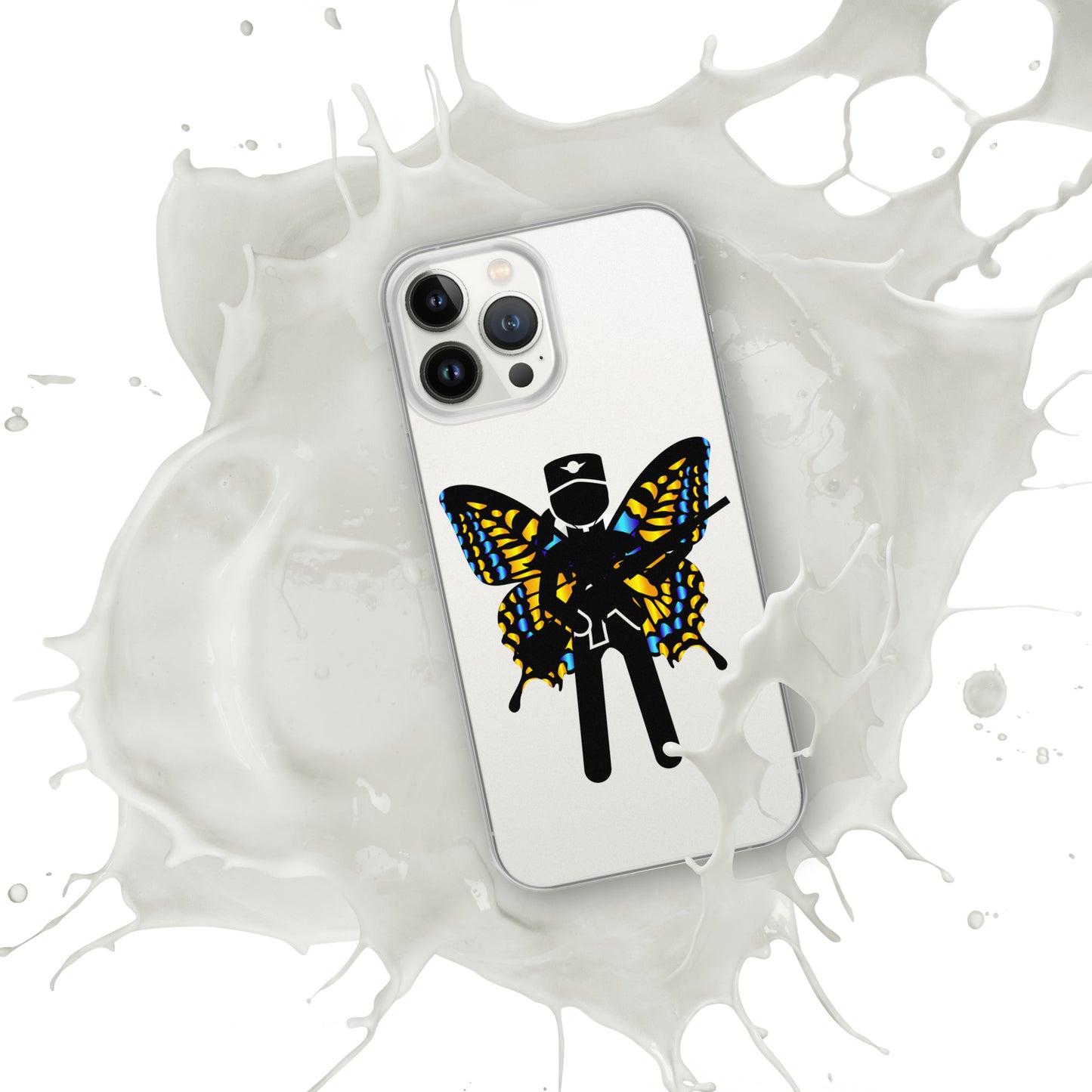 Soldier With Wings and Gun Clear Case for iPhone®