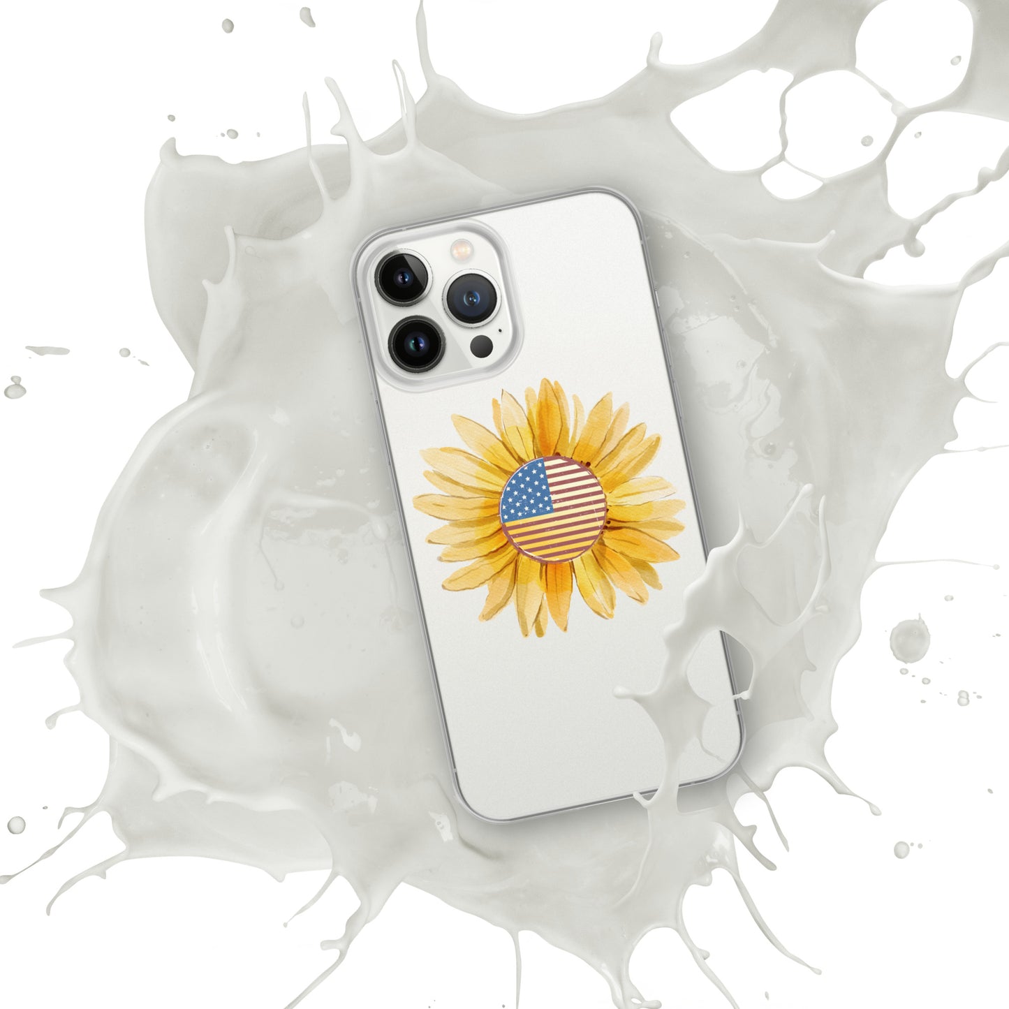 Yellow Flower Flag Clear Case for iPhone®