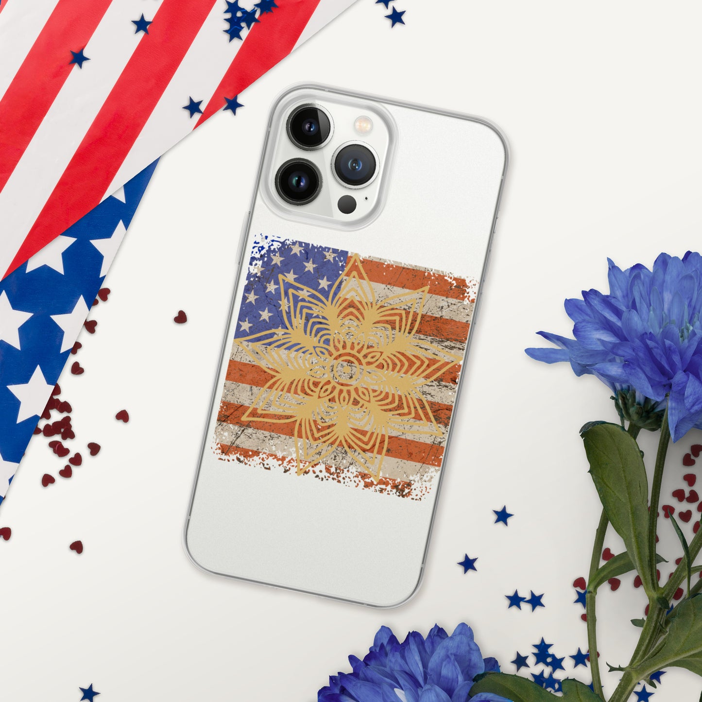 Flag MandalaClear Case for iPhone®