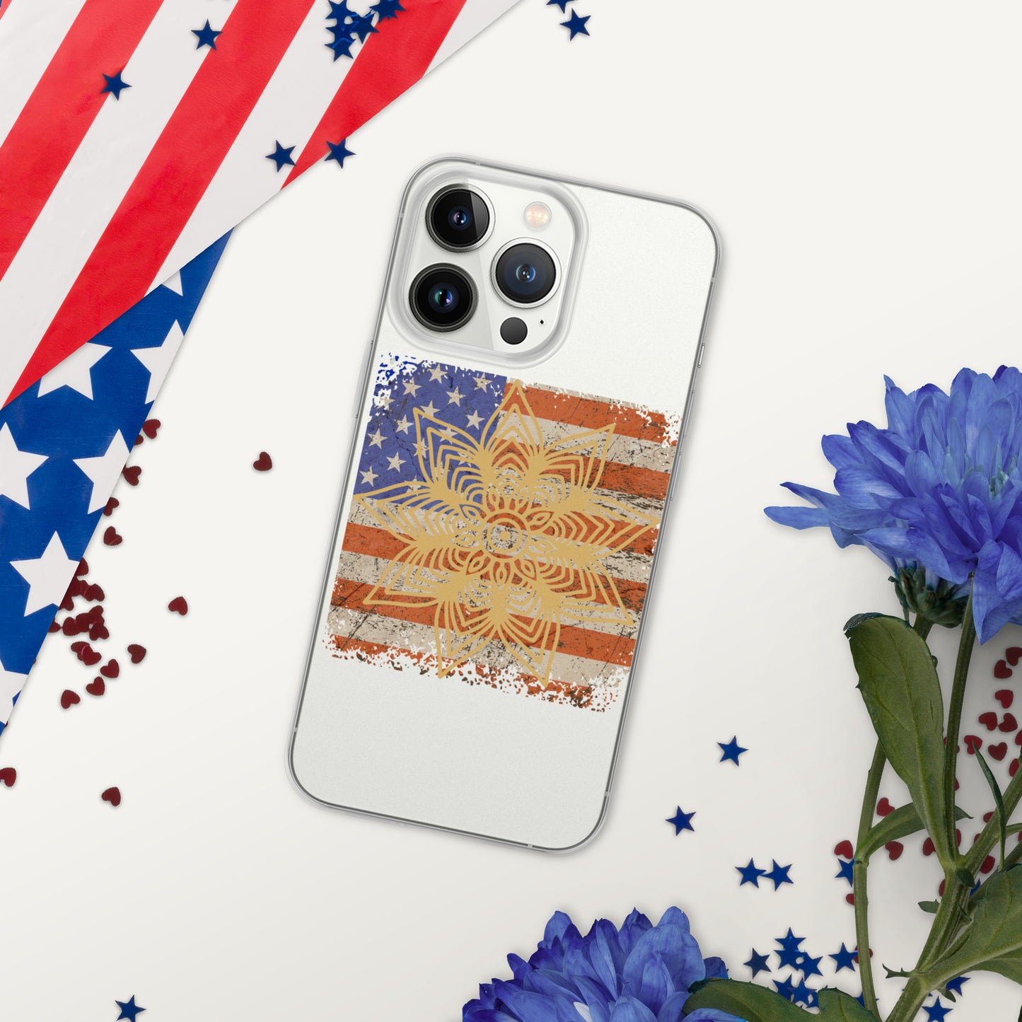 Flag MandalaClear Case for iPhone®