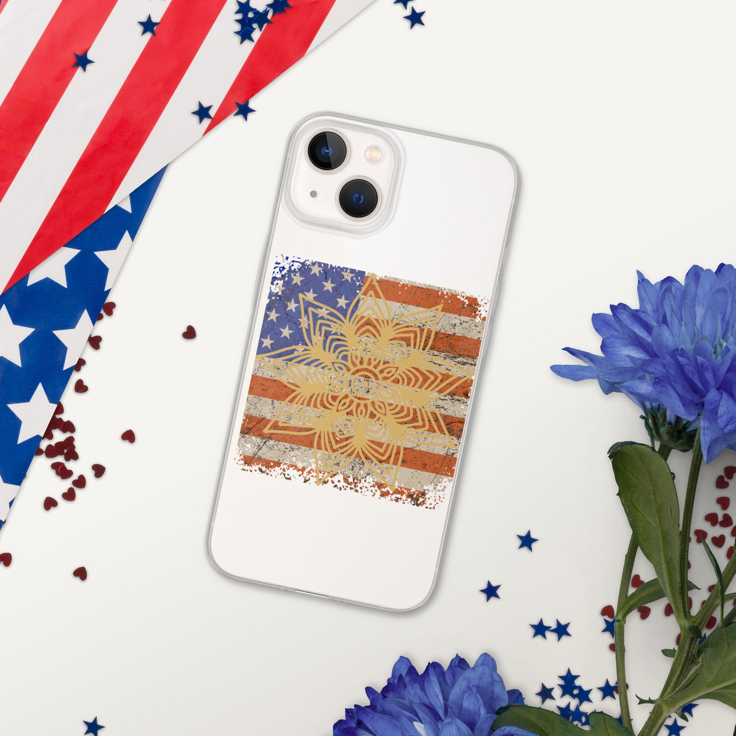 Flag MandalaClear Case for iPhone®