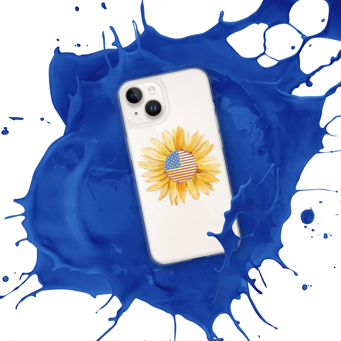 Yellow Flower Flag Clear Case for iPhone®