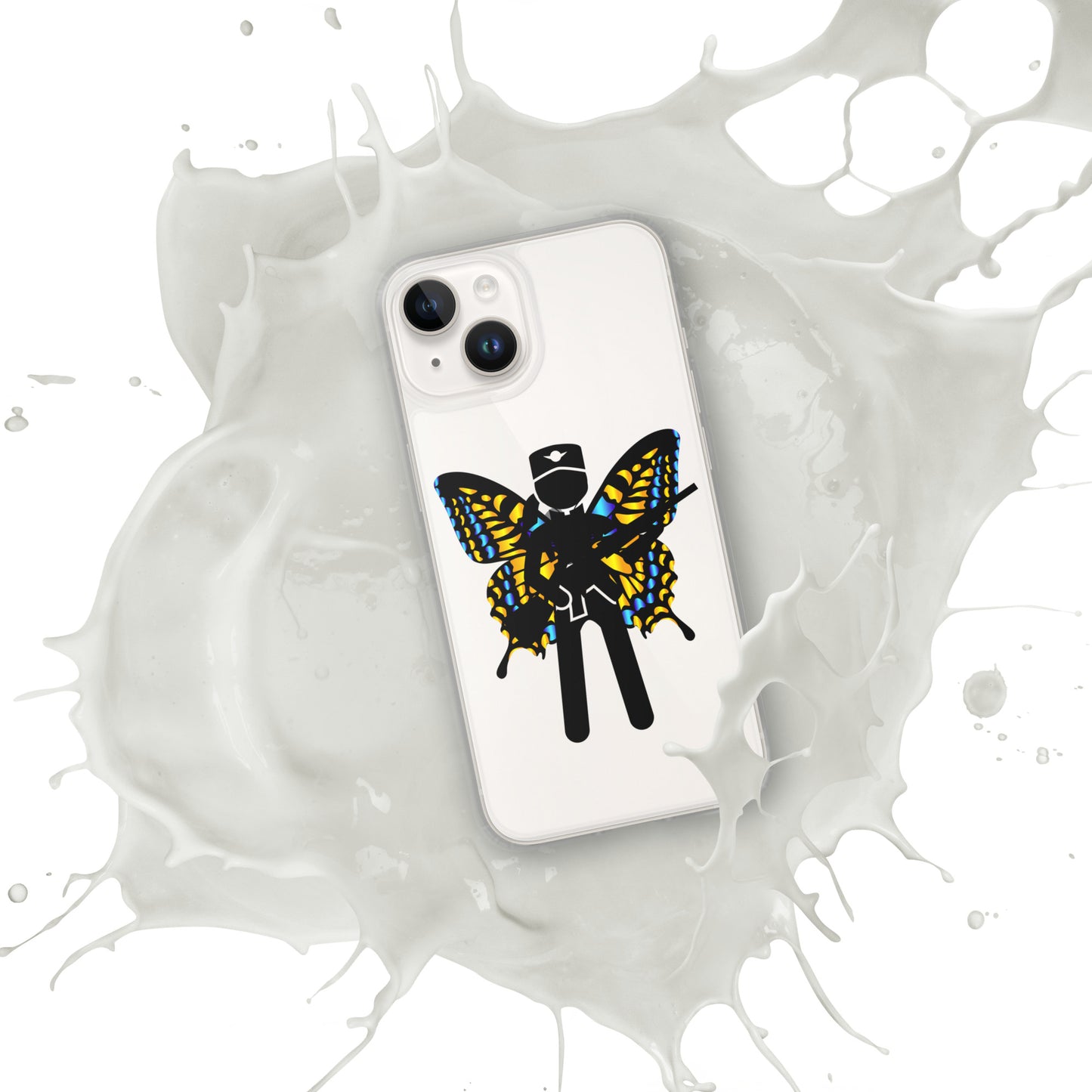 Soldier With Wings and Gun Clear Case for iPhone®