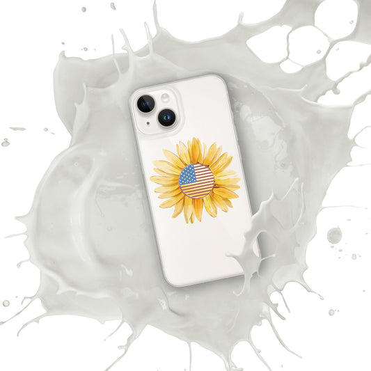 Yellow Flower Flag Clear Case for iPhone®