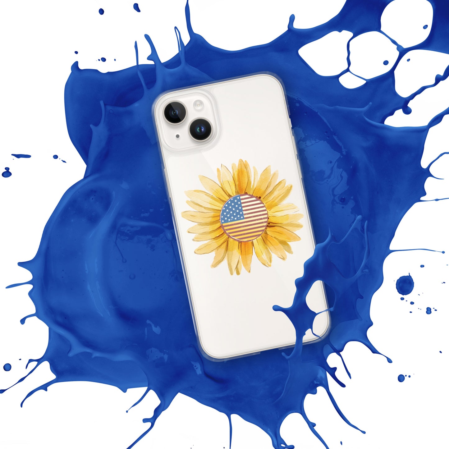 Yellow Flower Flag Clear Case for iPhone®