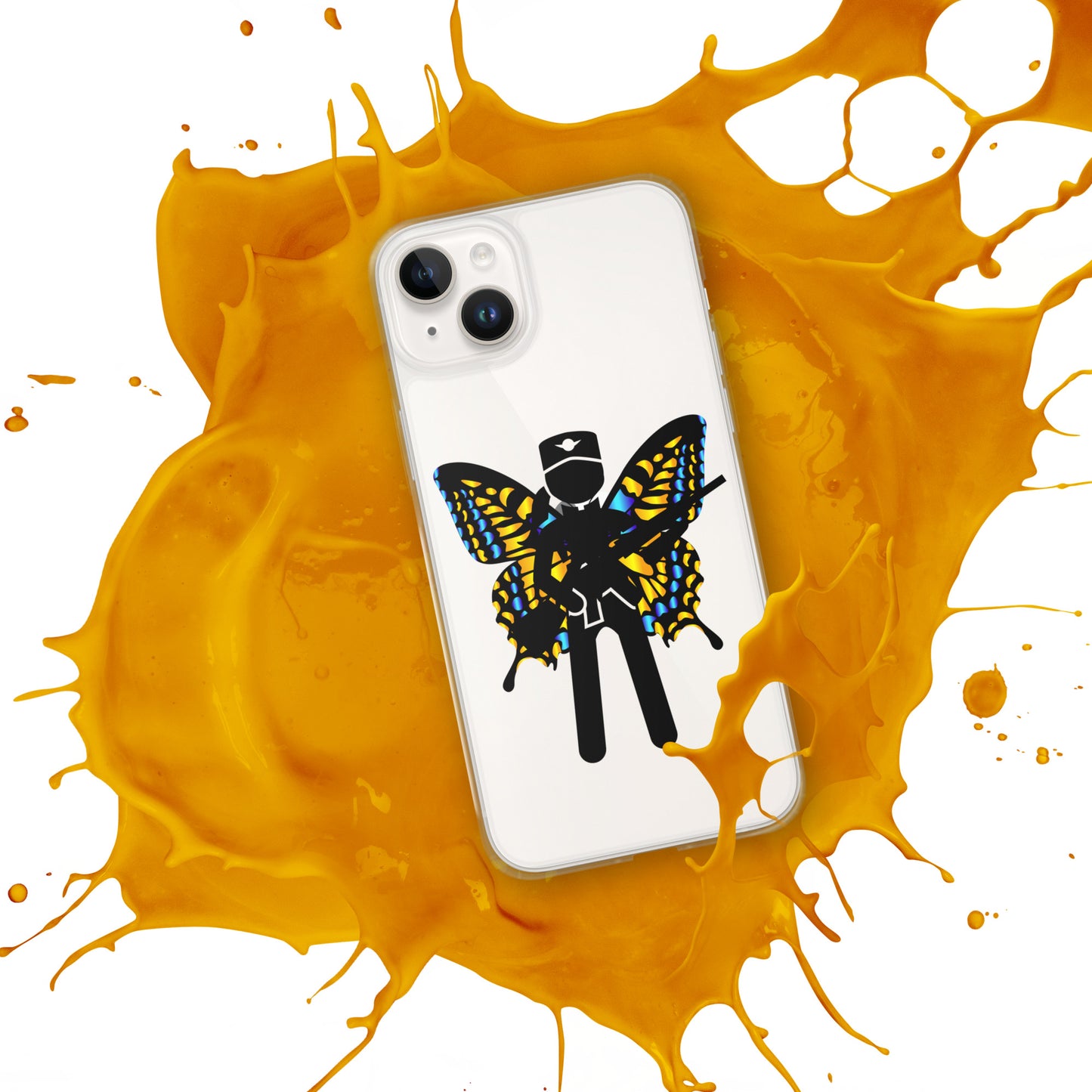 Soldier With Wings and Gun Clear Case for iPhone®