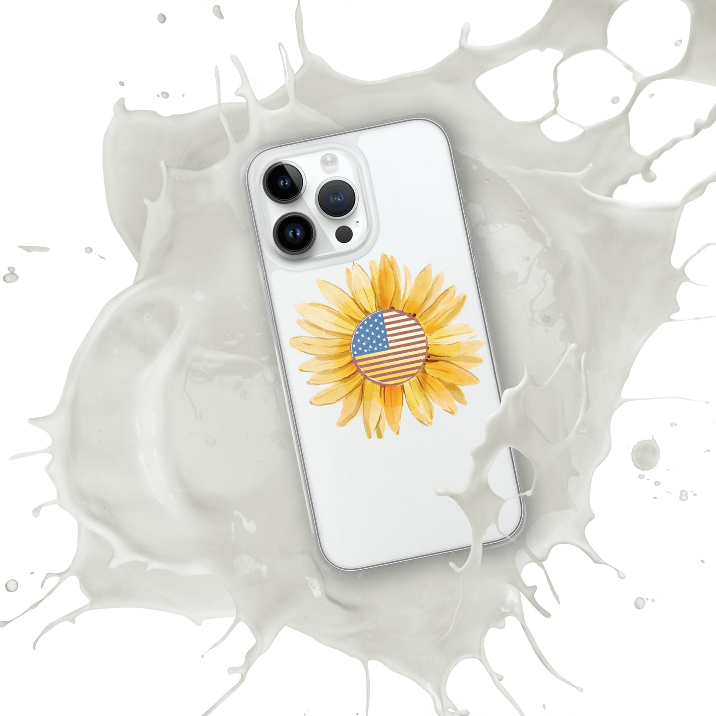 Yellow Flower Flag Clear Case for iPhone®