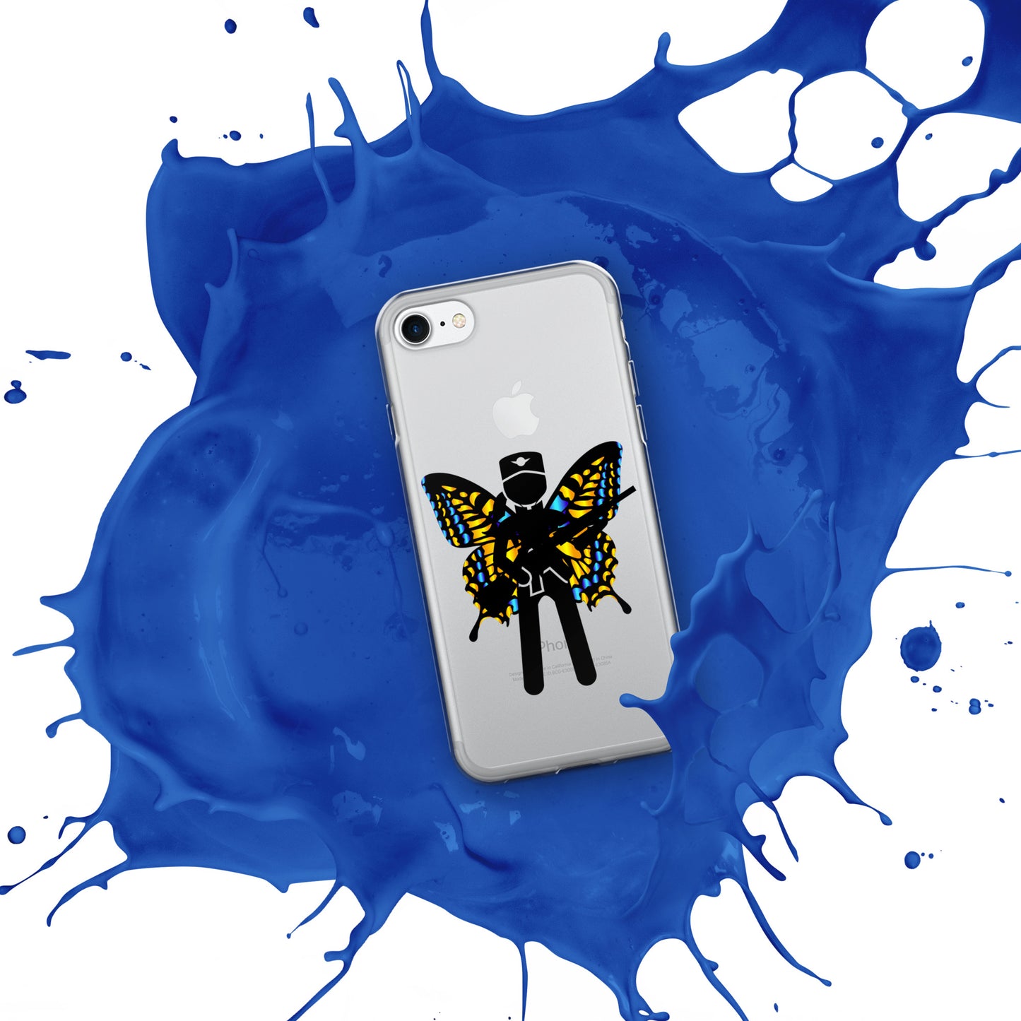 Soldier With Wings and Gun Clear Case for iPhone®