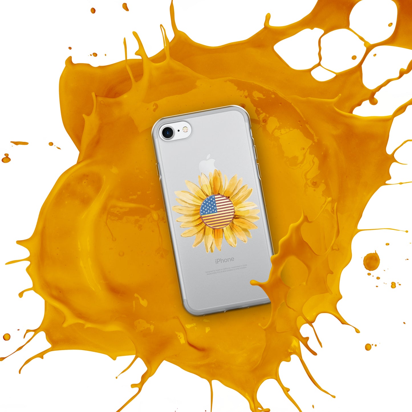 Yellow Flower Flag Clear Case for iPhone®