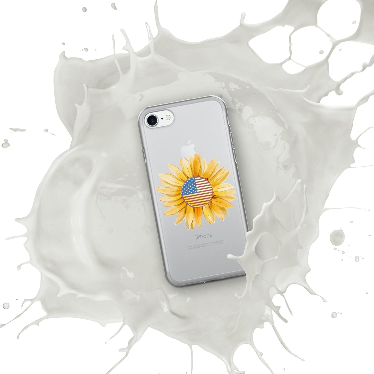 Yellow Flower Flag Clear Case for iPhone®