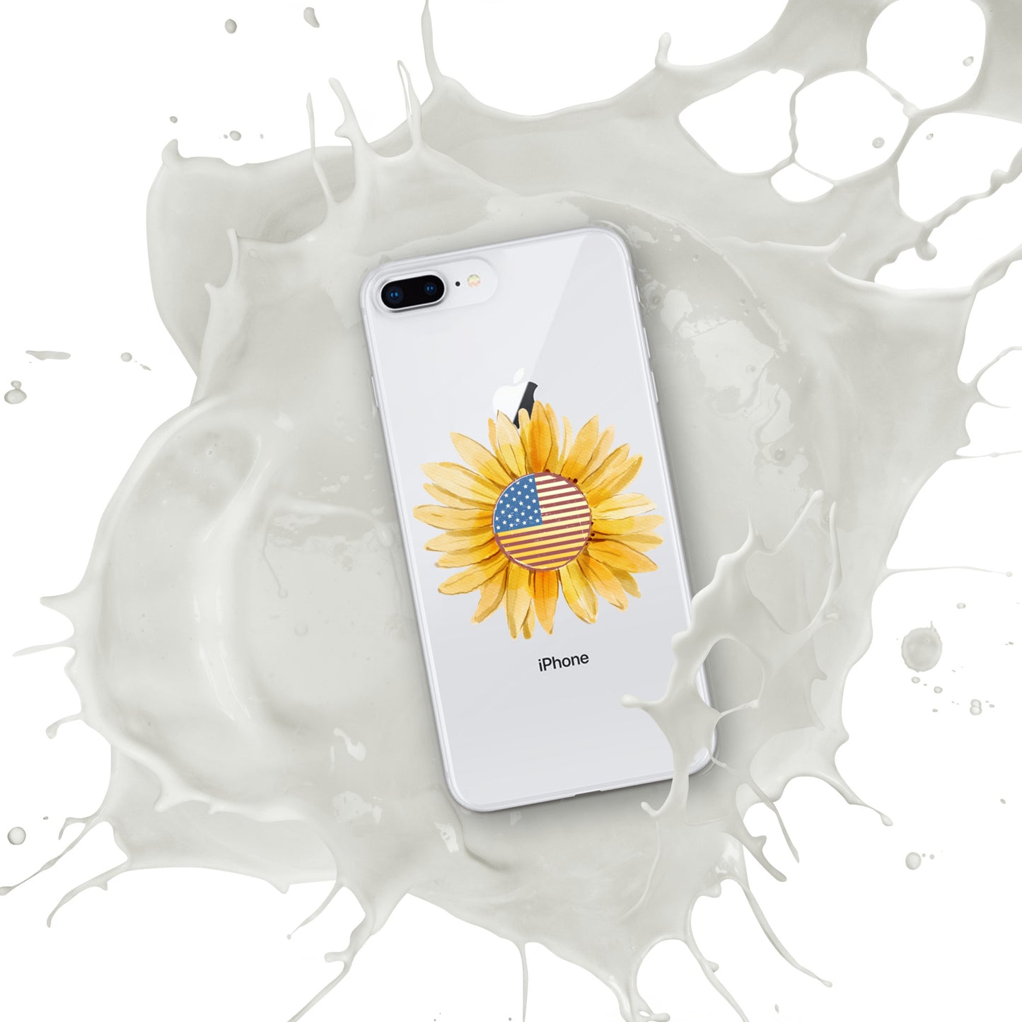 Yellow Flower Flag Clear Case for iPhone®