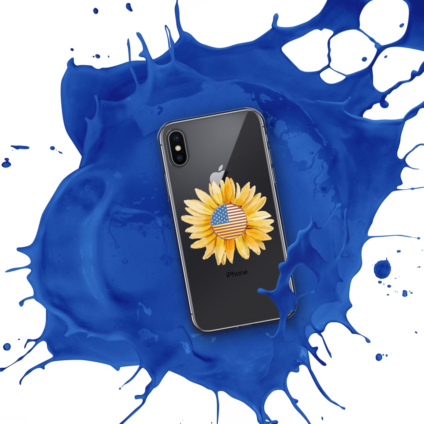 Yellow Flower Flag Clear Case for iPhone®