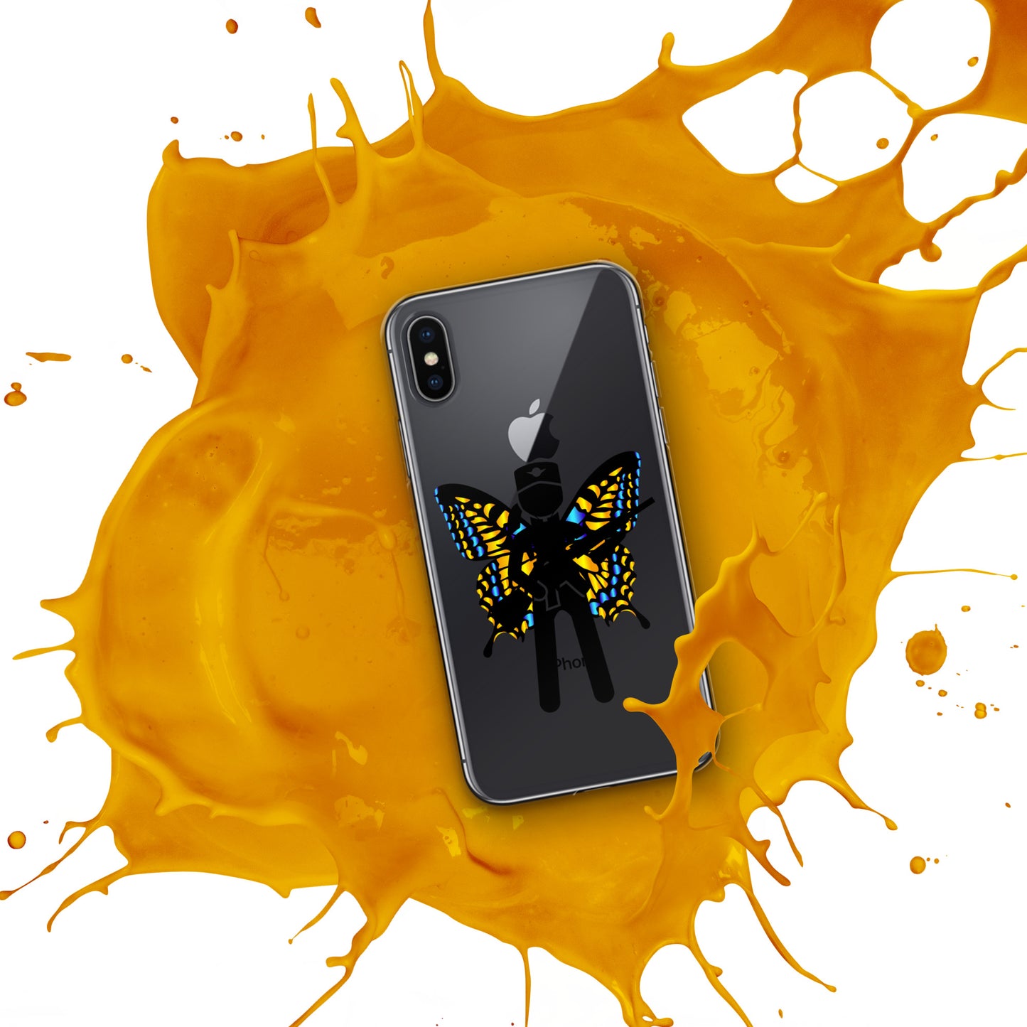 Soldier With Wings and Gun Clear Case for iPhone®