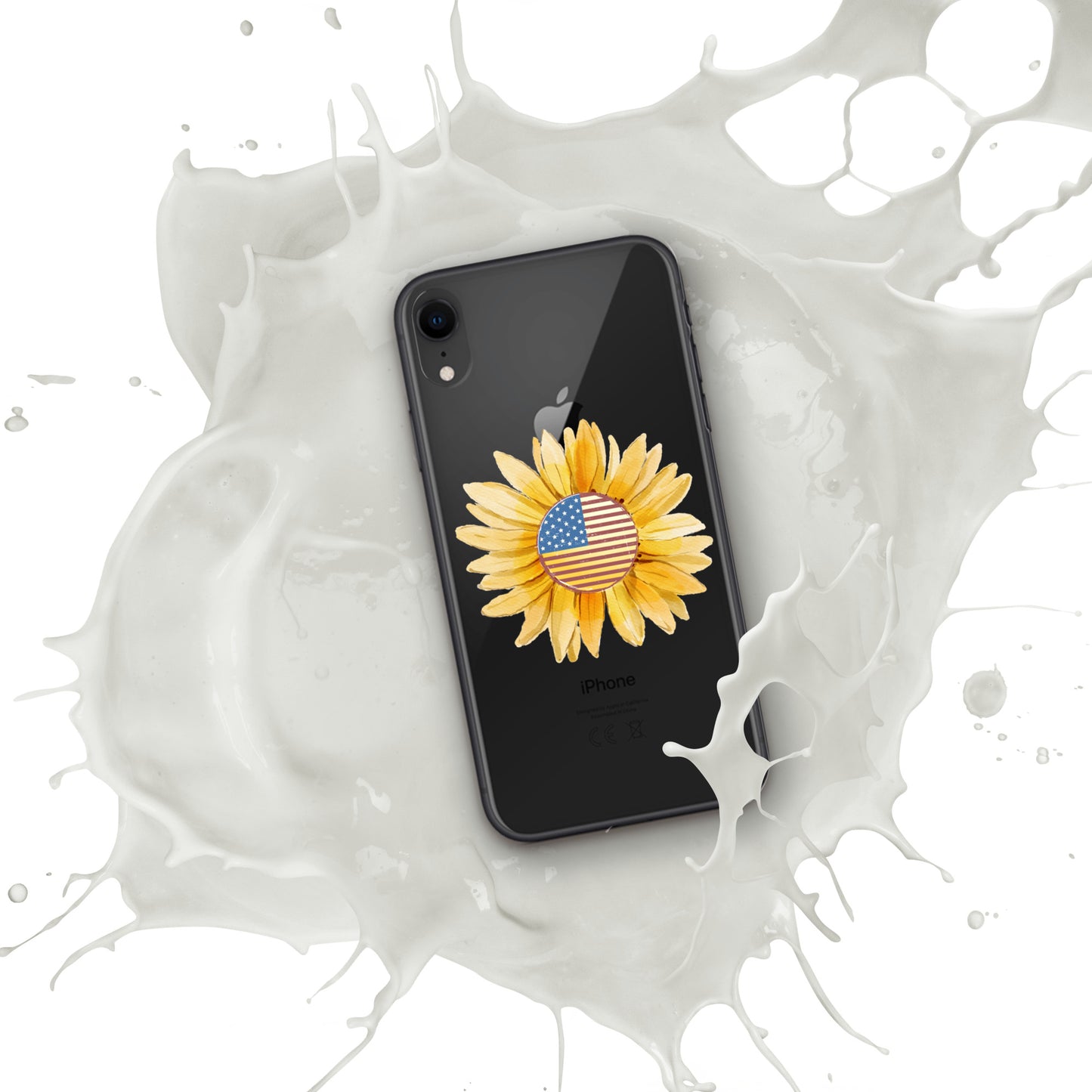 Yellow Flower Flag Clear Case for iPhone®