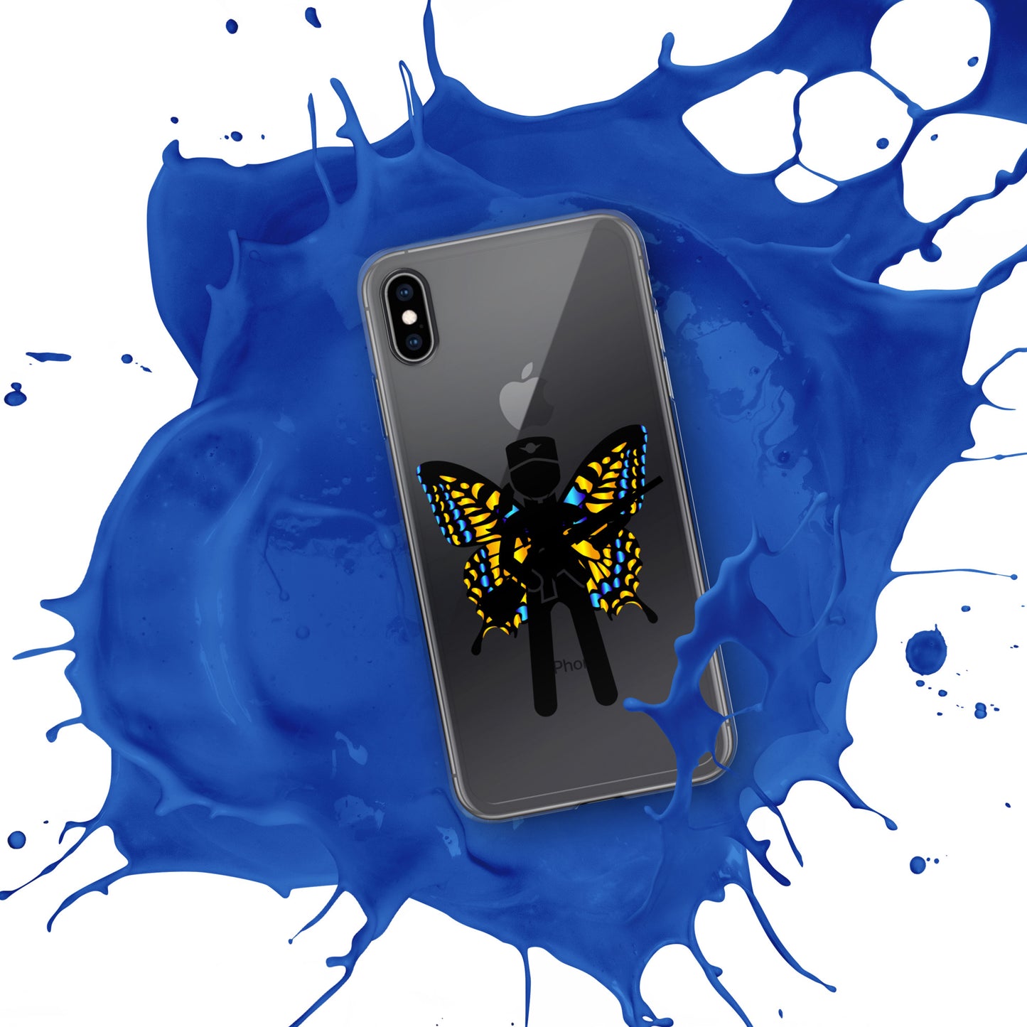 Soldier With Wings and Gun Clear Case for iPhone®