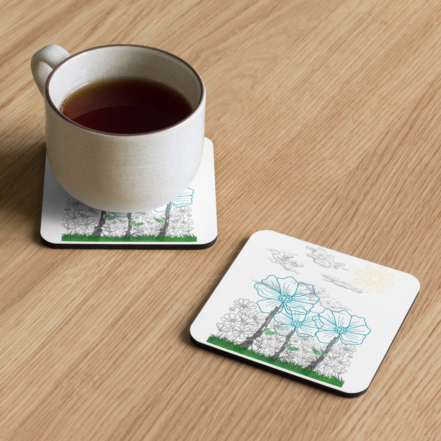 Field of Guns Cork-back coaster