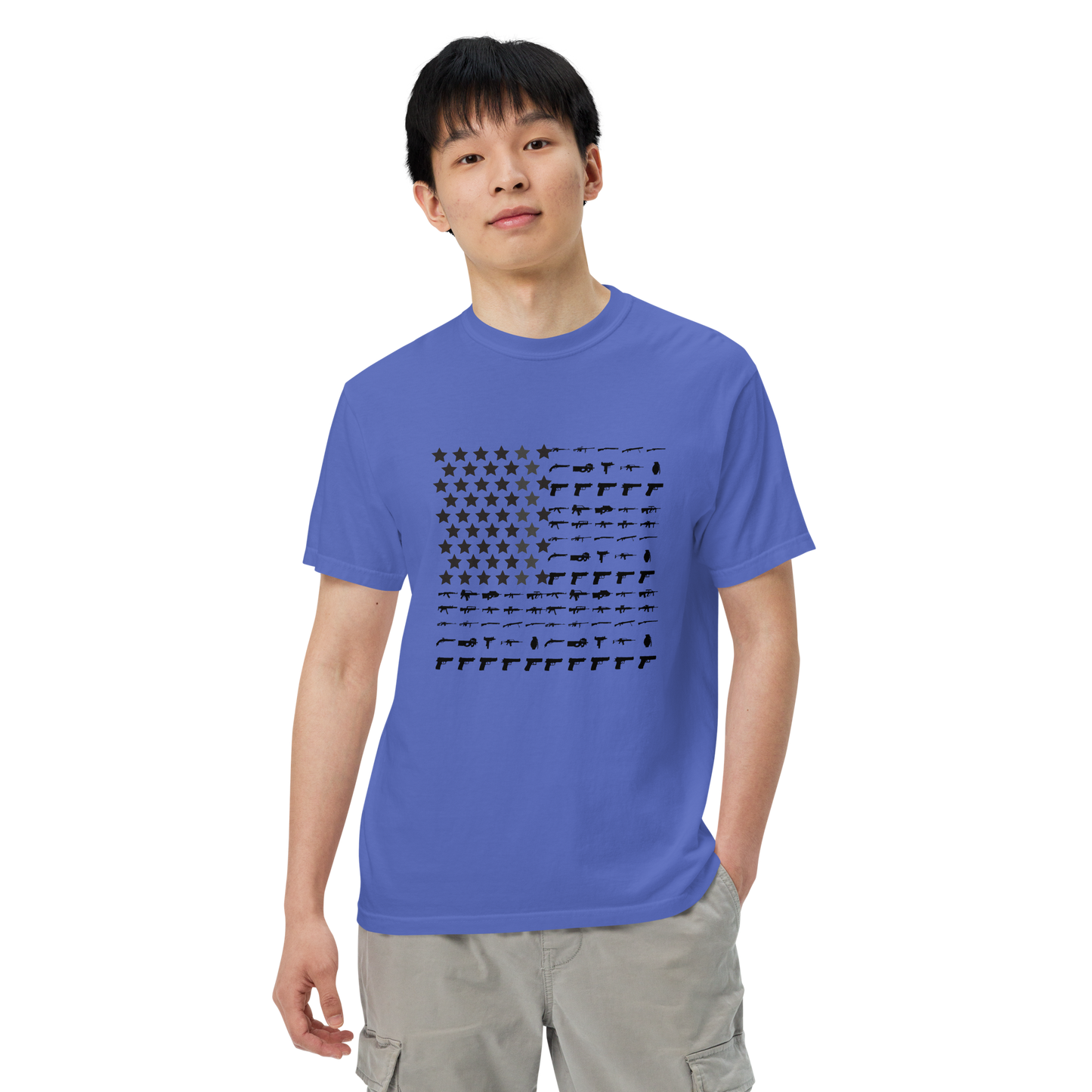 Gun Flag Men’s garment-dyed heavyweight t-shirt