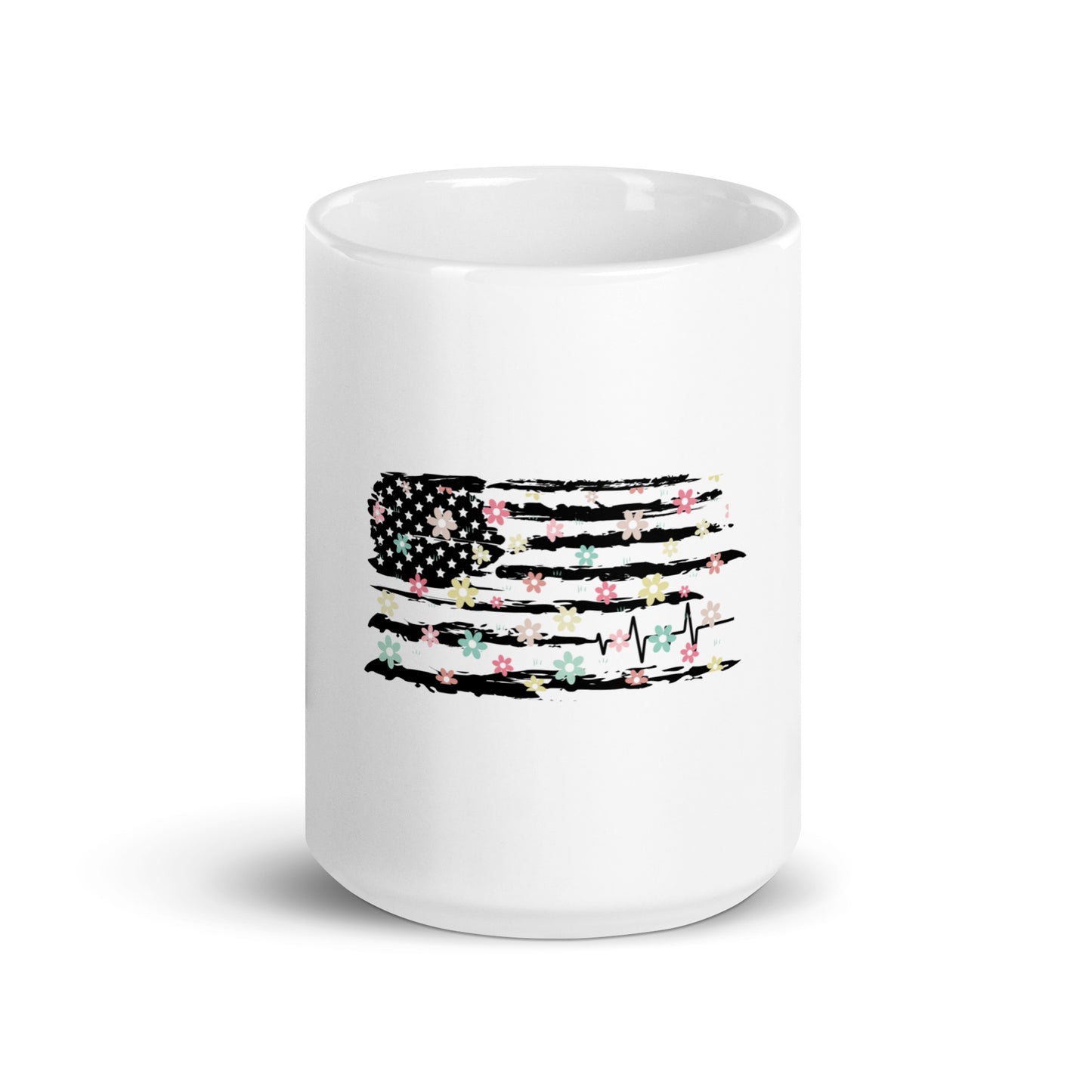 Multi Flower Flag glossy mug