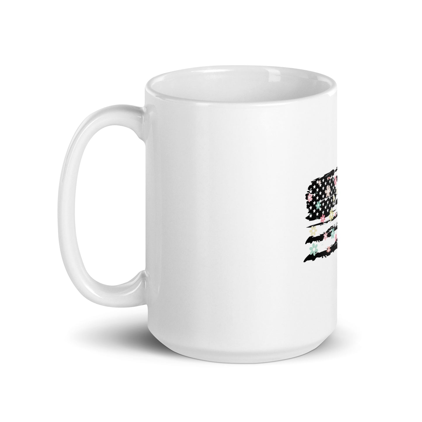 Multi Flower Flag glossy mug