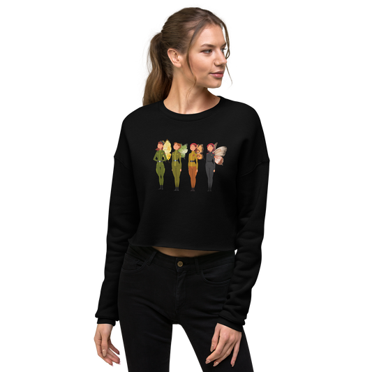 Winged Soldiers Crop Sweatshirt