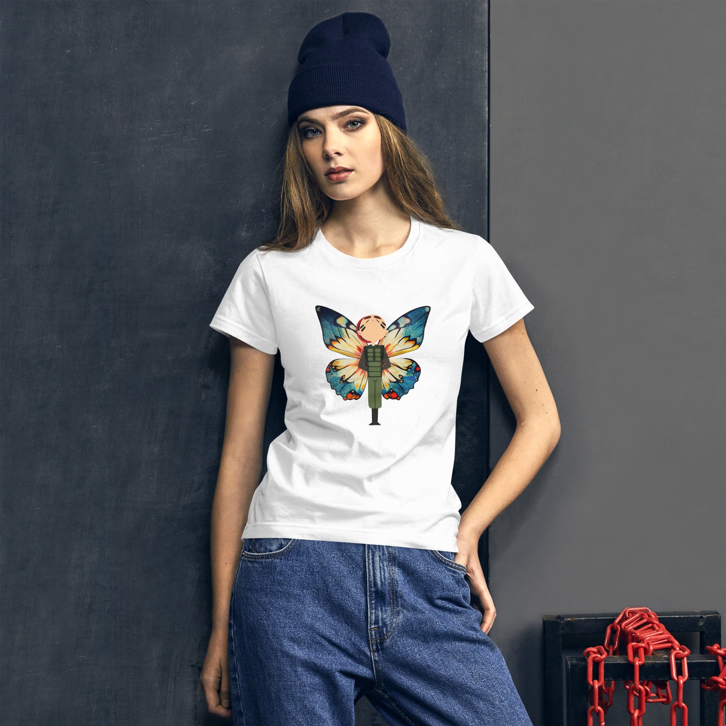 Winged Soldier at attention Women's short sleeve t-shirt